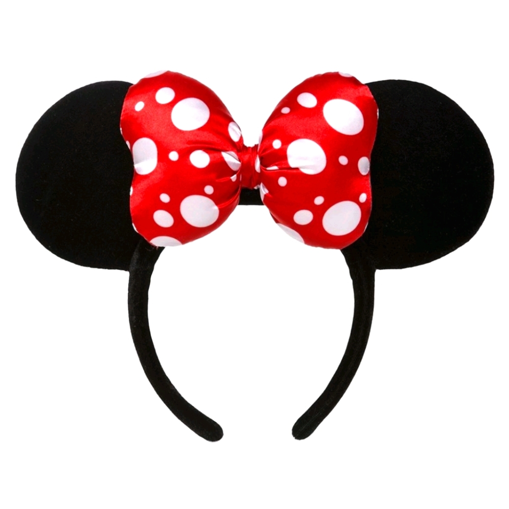 NWT Velvet & Satin Minnie Mouse Ears Disney Parks